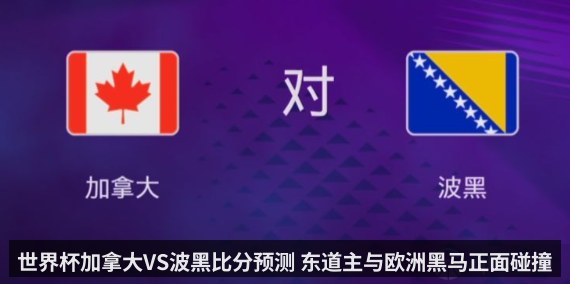 世界杯加拿大VS波黑比分预测 东道主与欧洲黑马正面碰撞
